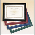 Green Leatherette Frame Certificate Holder